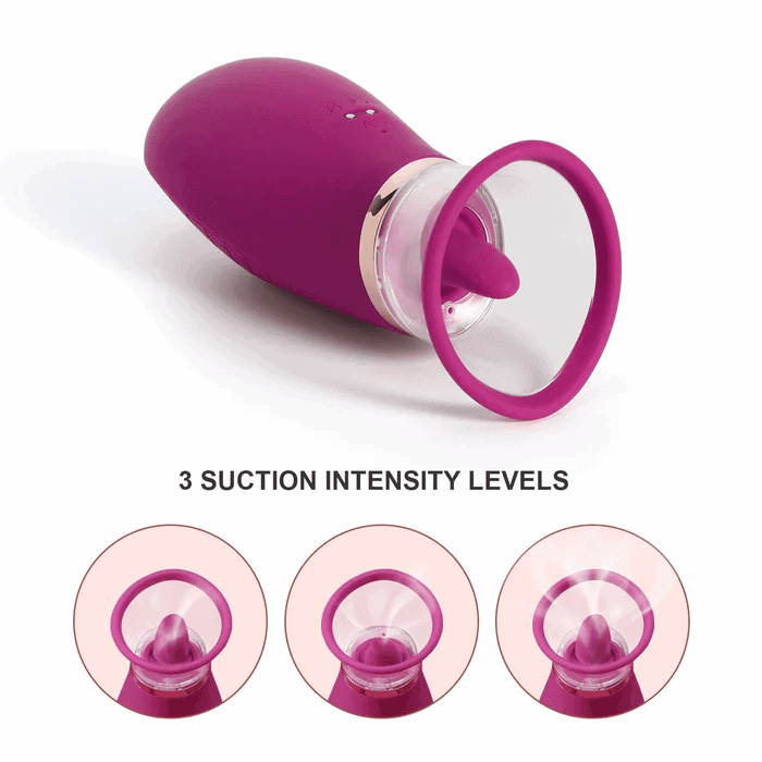 SCIONESS Sucking and Licking Clitoral Stimulator - 3 Suction Intensity Levels
